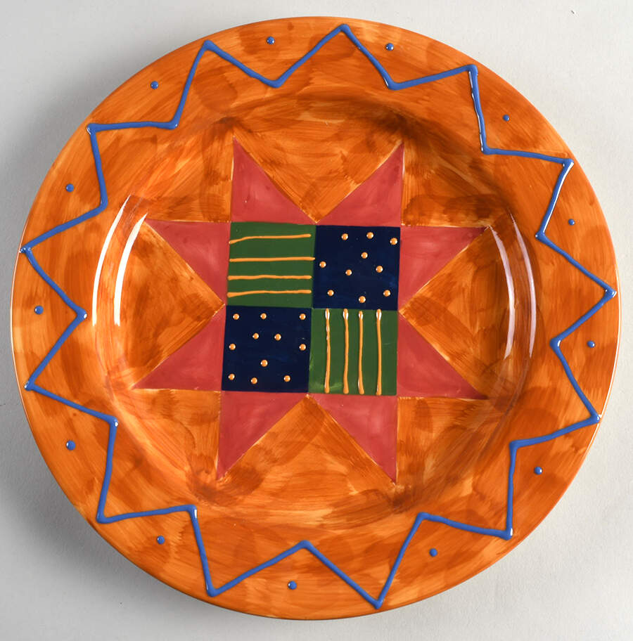 Country Quilts Dinner Plate by Certified International-1