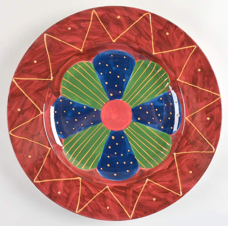 Country Quilts 16" Chop Plate (Round Platter) by Certified International-1