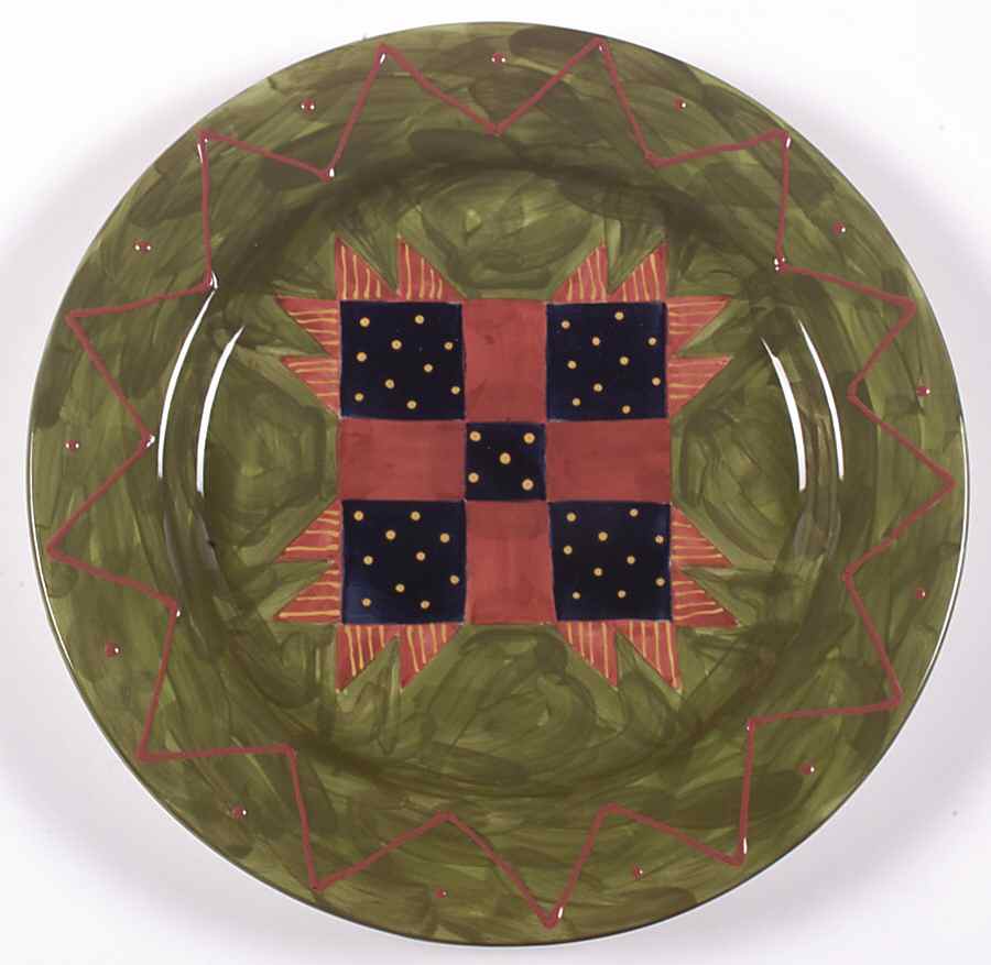 Country Quilts Dinner Plate by Certified International-1