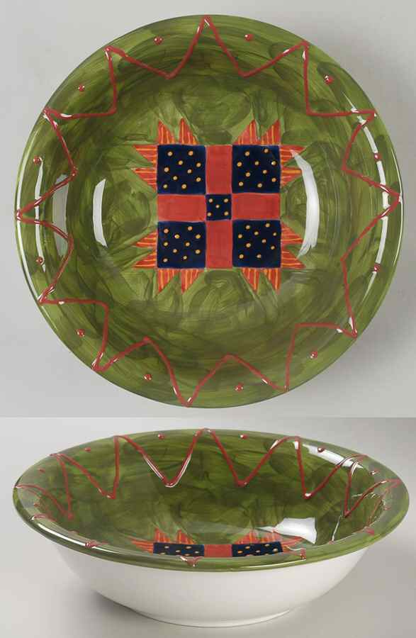 Country Quilts 8" Soup/Pasta Bowl by Certified International-1