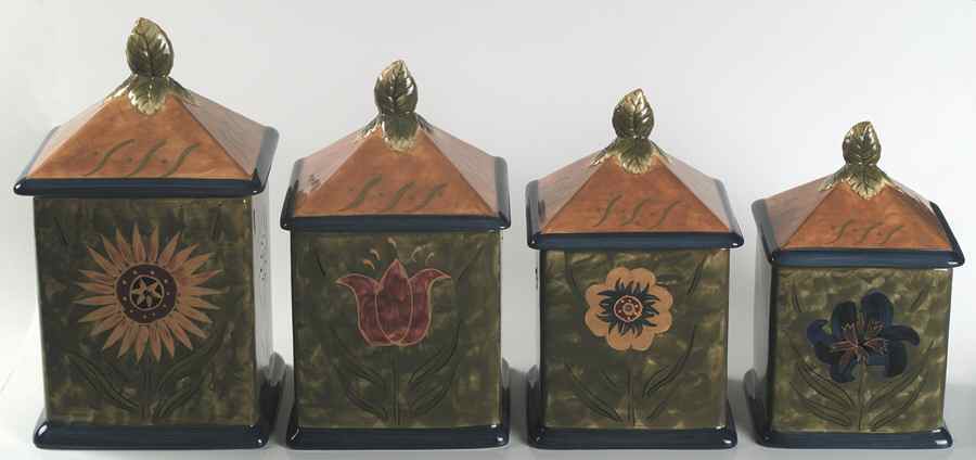 Savannah (4 Piece) Canister Set (Box Set) by Certified International-1
