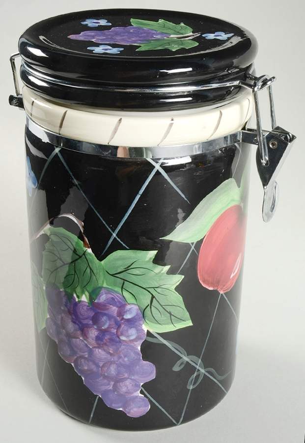 Fruit Arbor Extra Large Canister with Hinged Lid by Certified International-1