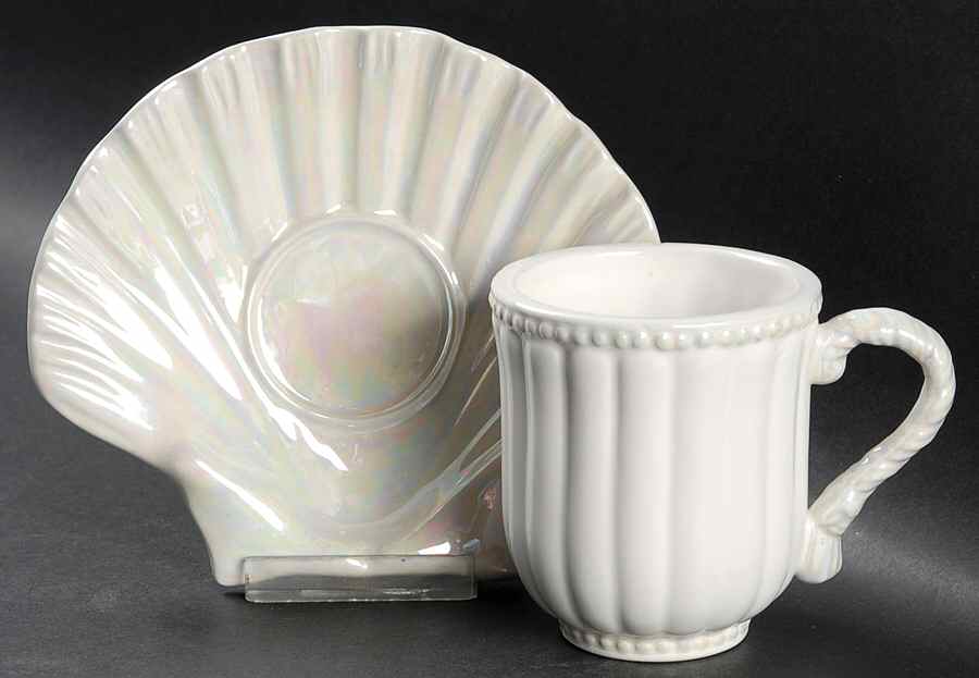 Oceana Flat Cup & Saucer Set by Certified International-1