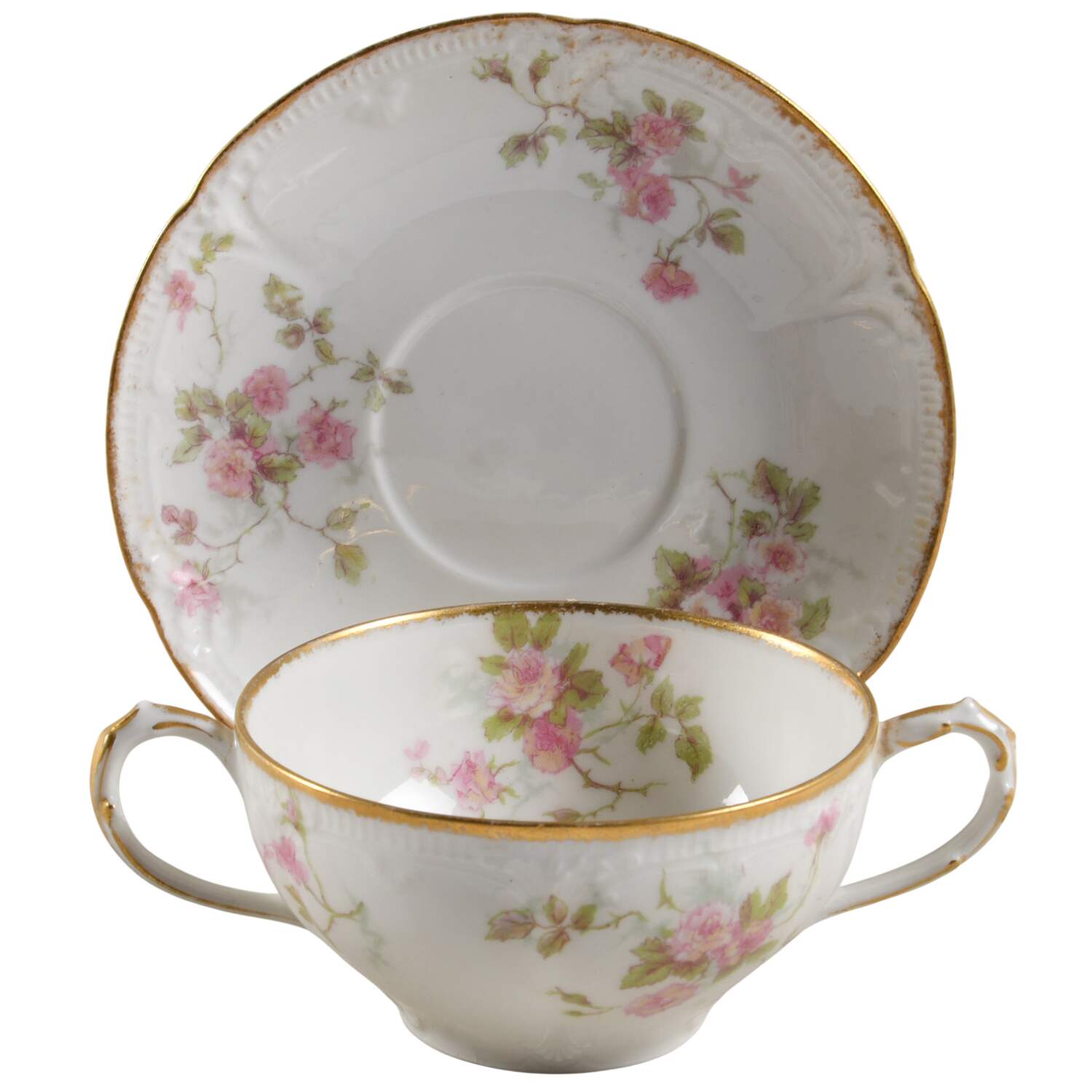 CHF810 Flat Bouillon Cup & Saucer by Charles Field Haviland-1