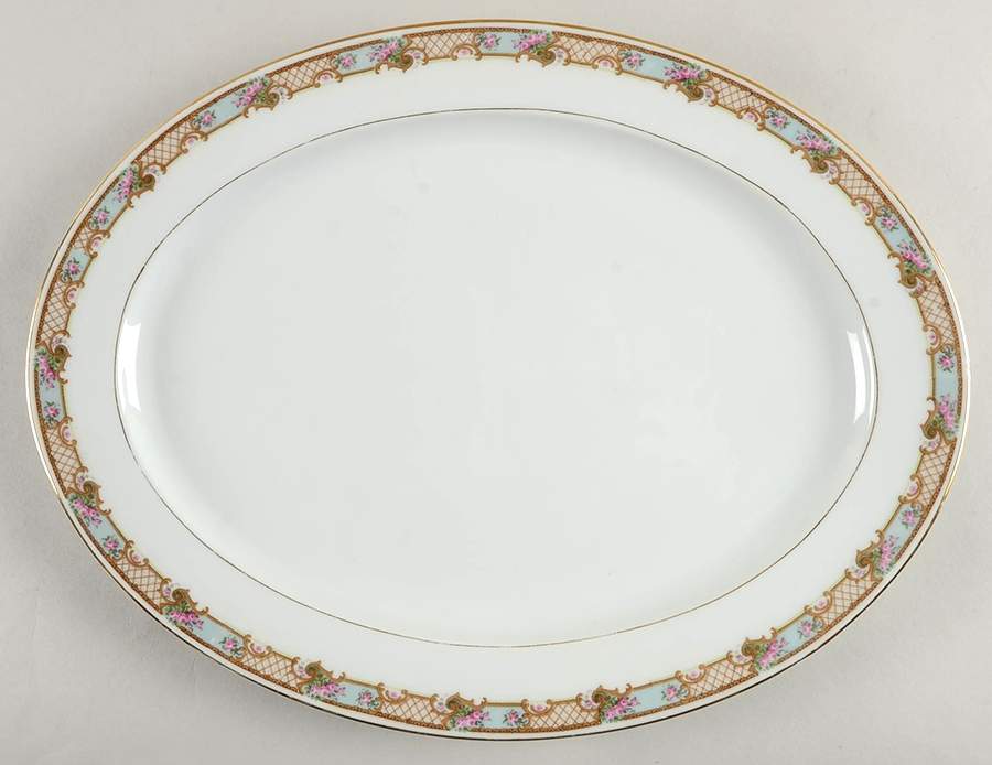 2457 15" Oval Serving Platter by Carl Tielsch-1