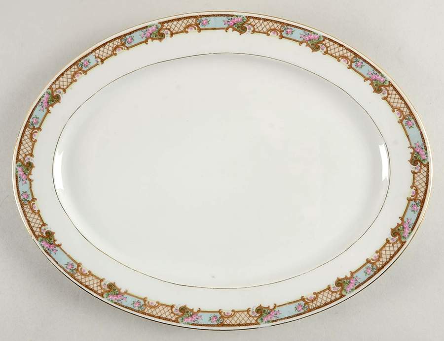 2457 12" Oval Serving Platter by Carl Tielsch-1