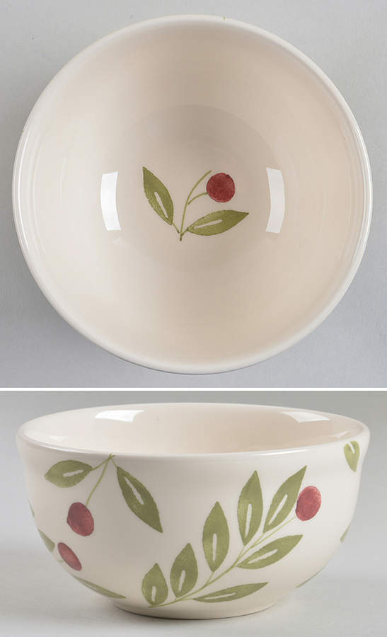 Cranberry Soup/Cereal Bowl by Crate & Barrel-1