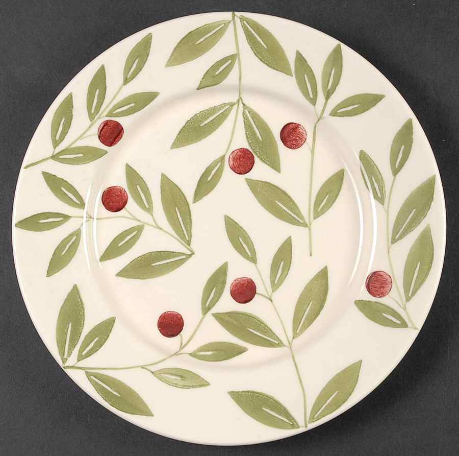 Cranberry Salad Plate by Crate & Barrel-1