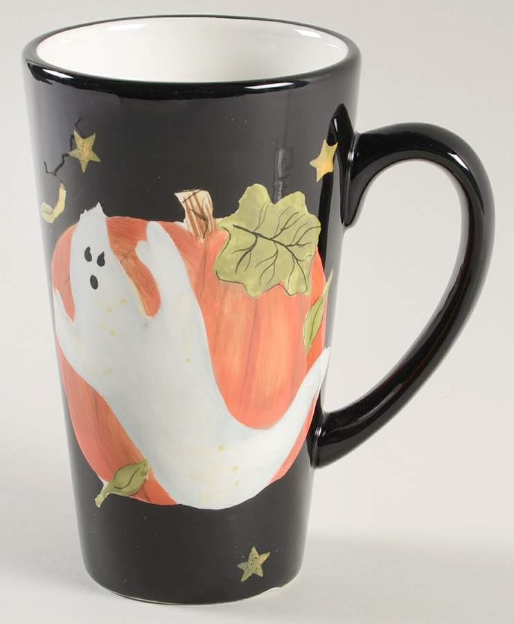 Ghost and Pumpkins (Ghosts) Latte Mug by Certified International-1