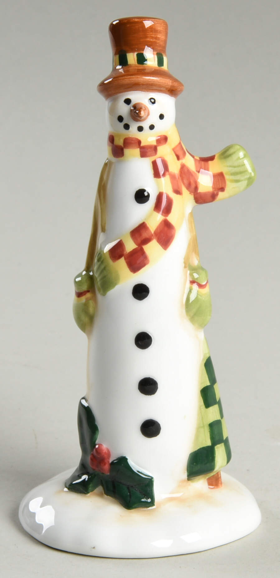 Folk Snowman (Large Flakes) Figural Salt Shaker by Certified International-1