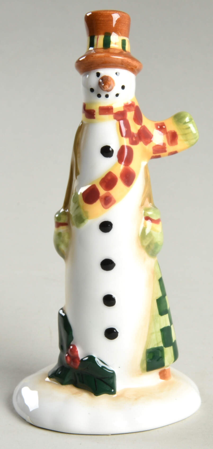 Folk Snowman (Large Flakes) Figural Pepper Shaker by Certified International-1