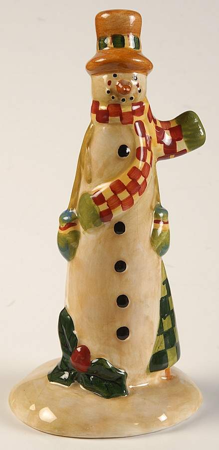 Folk Snowman (Large Flakes) Salt Shaker by Certified International-1