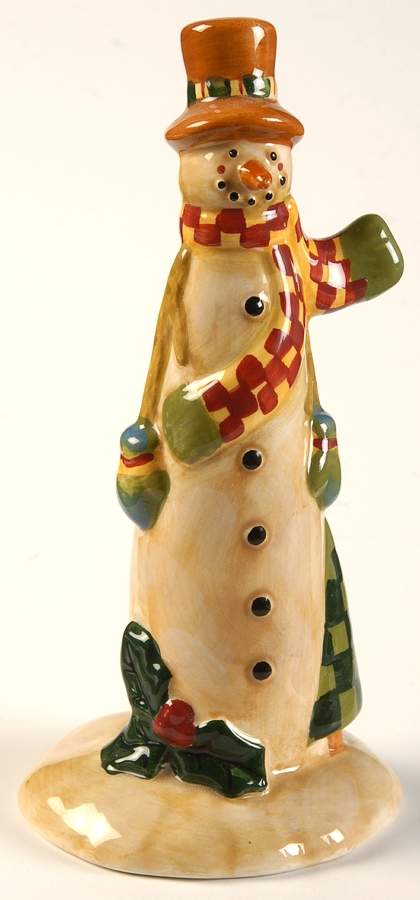 Folk Snowman (Large Flakes) Pepper Shaker by Certified International-1