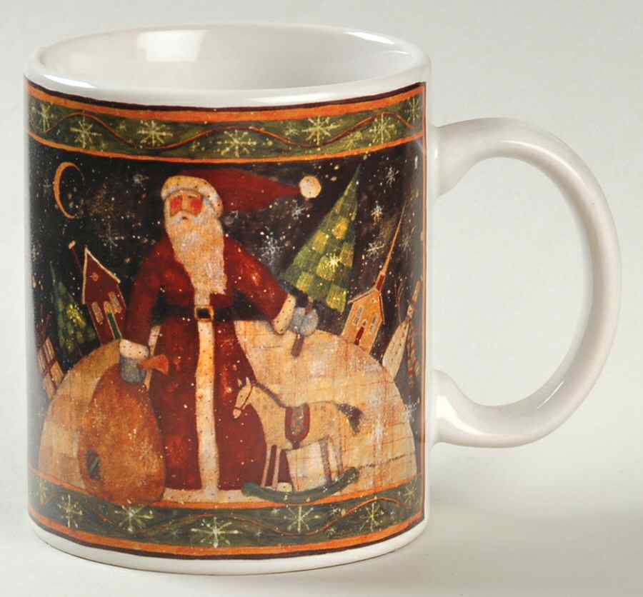 Folk Santa (Tiny Flakes) Mug by Certified International-1