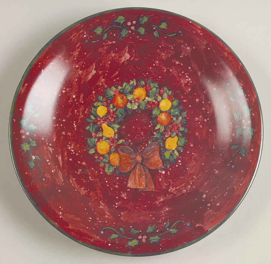 Home For The Holidays Salad/Dessert Plate by Certified International-1