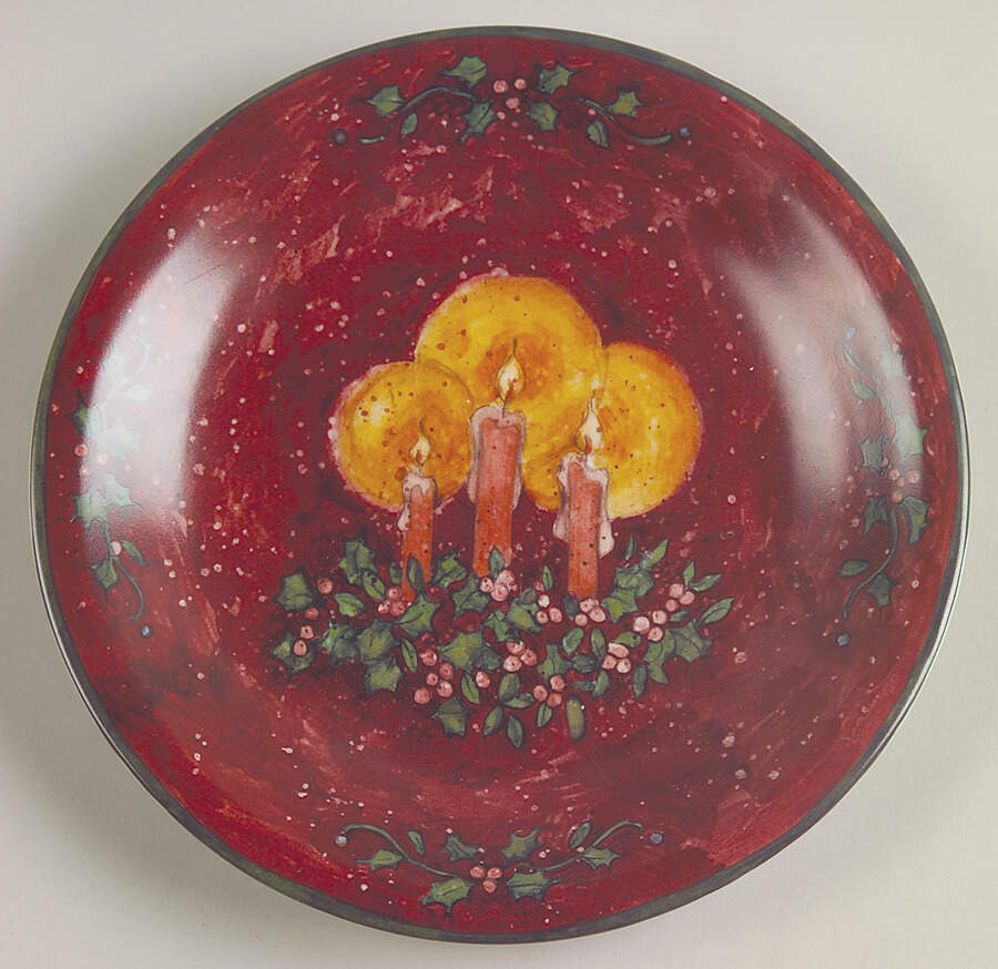 Home For The Holidays Salad/Dessert Plate by Certified International-1