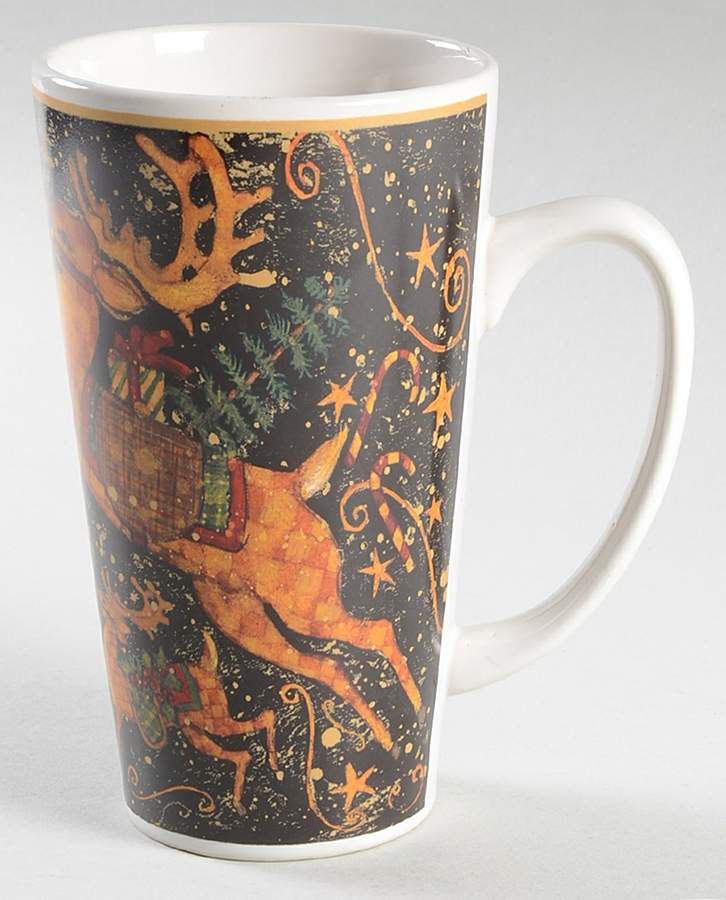 Santa's Reindeer Latte Mug by Certified International-1