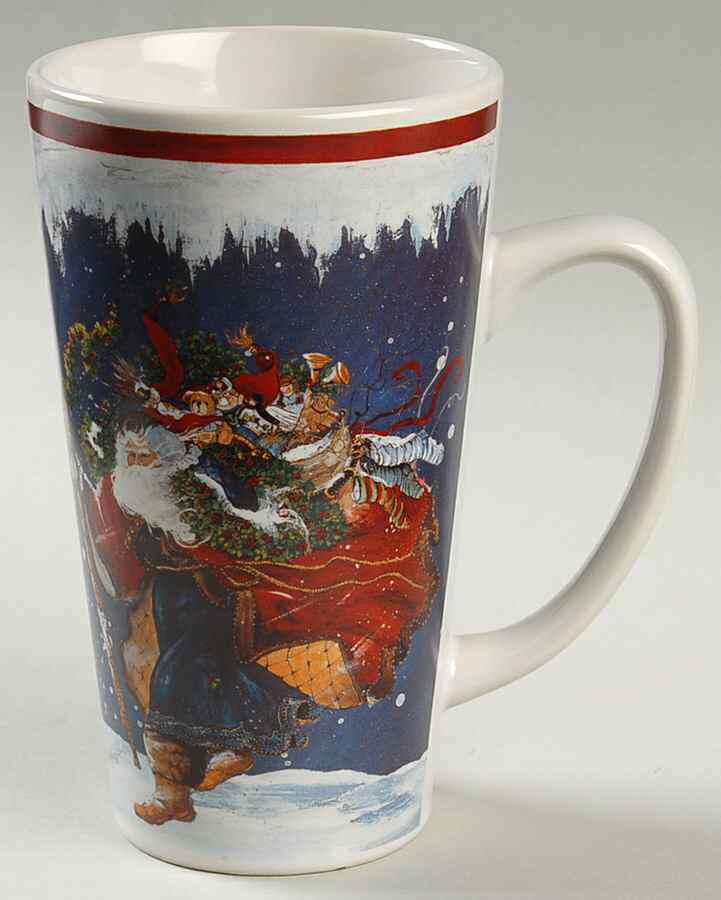 Windswept Santa Latte Mug by Certified International-1