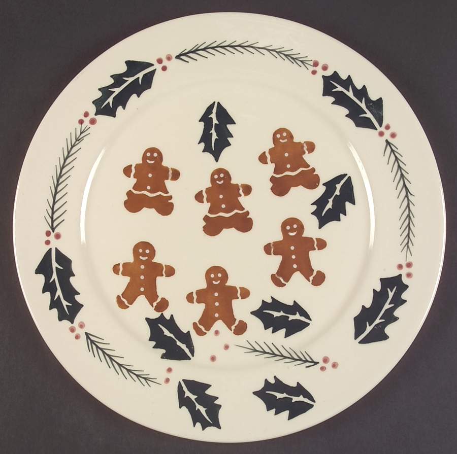 Gingerbread Men 12" Chop Plate (Round Platter) by Cook's Bazaar-1