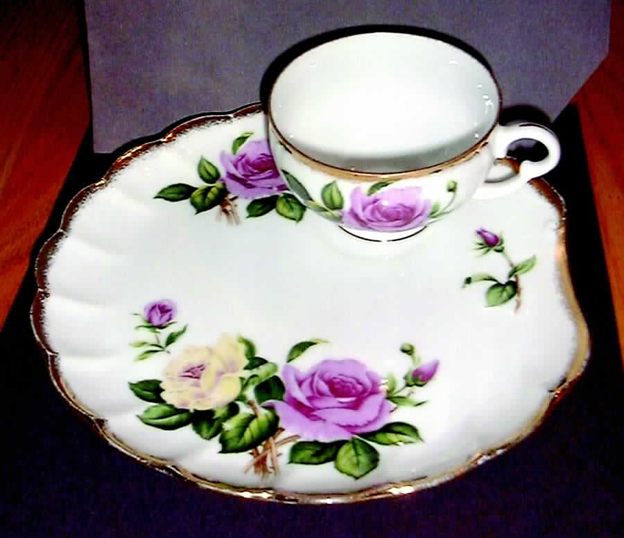 CHE17 Snack Plate & Cup Set by Cherry China (Japan)-1