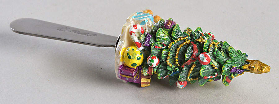 Holiday Celebrations (Green Trim) Individual Spreader by Christopher Radko-1