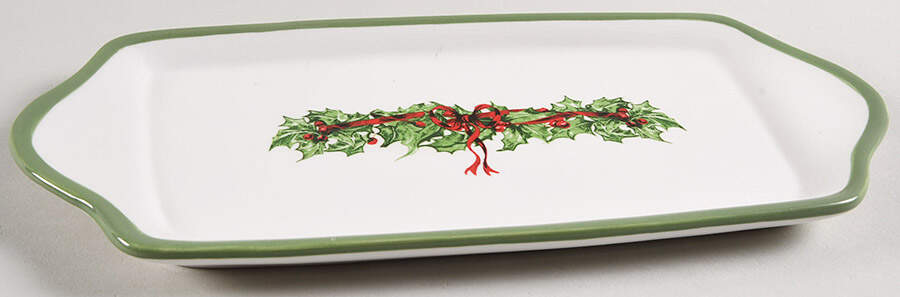 Holiday Celebrations (Green Trim) 1/4 Lb Butter No Lid by Christopher Radko-1