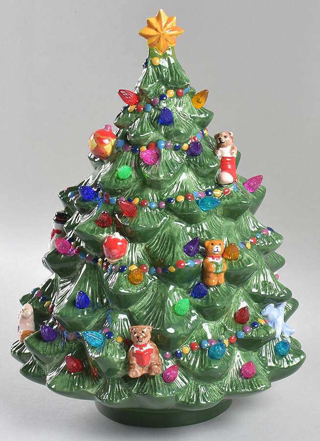 Holiday Celebrations (Green Trim) Top for Lighted Christmas Tree by Christopher Radko-1