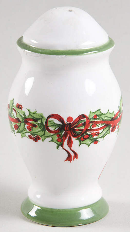 Holiday Celebrations (Green Trim) Pepper Shaker by Christopher Radko-1