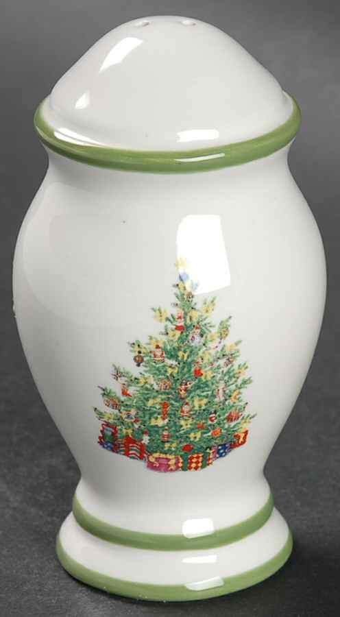 Holiday Celebrations (Green Trim) Salt Shaker by Christopher Radko-1