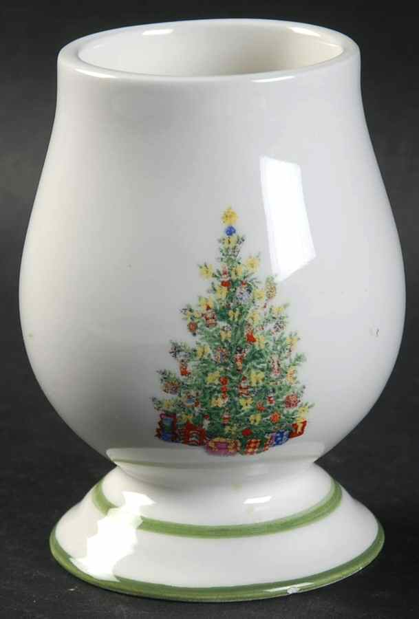 Holiday Celebrations (Green Trim) Toothpick Holder by Christopher Radko-1