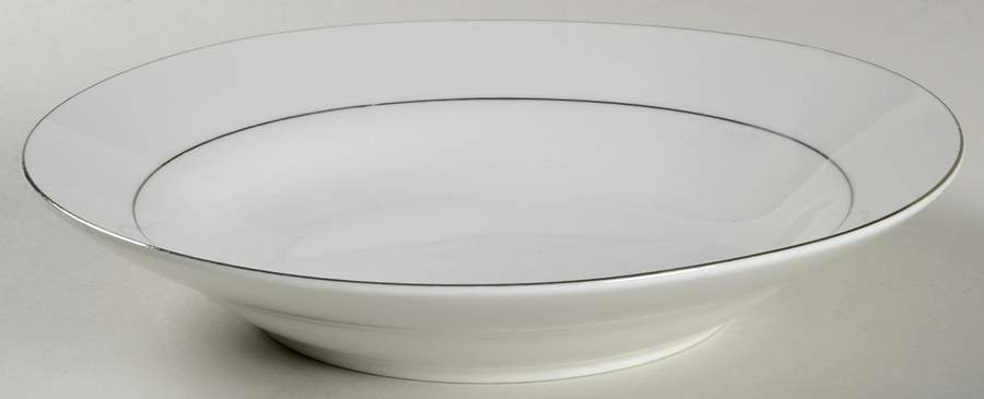 Classic Platinum Rim Soup Bowl by China (Made in China)-1