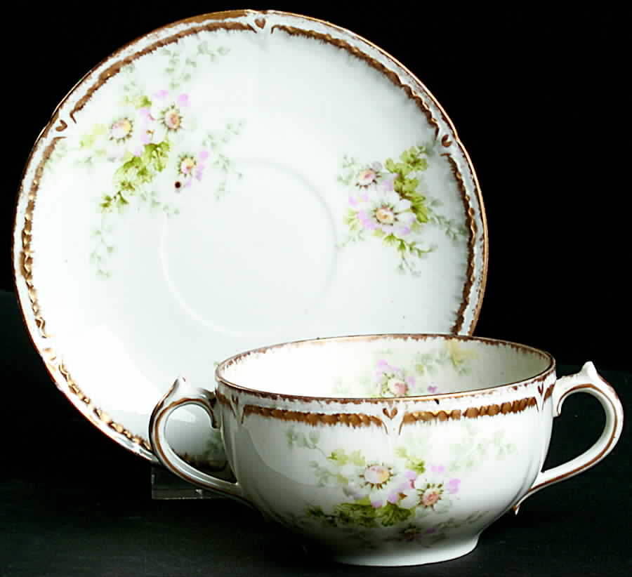 CHF823 Bouillon Cup & Saucer by Charles Field Haviland-1
