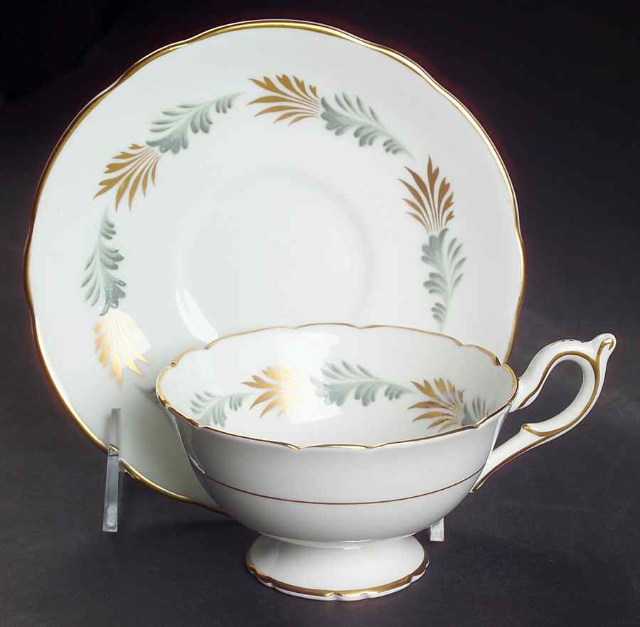 Sonnet (Scalloped Edge) Footed Cup & Saucer Set by Coalport-1