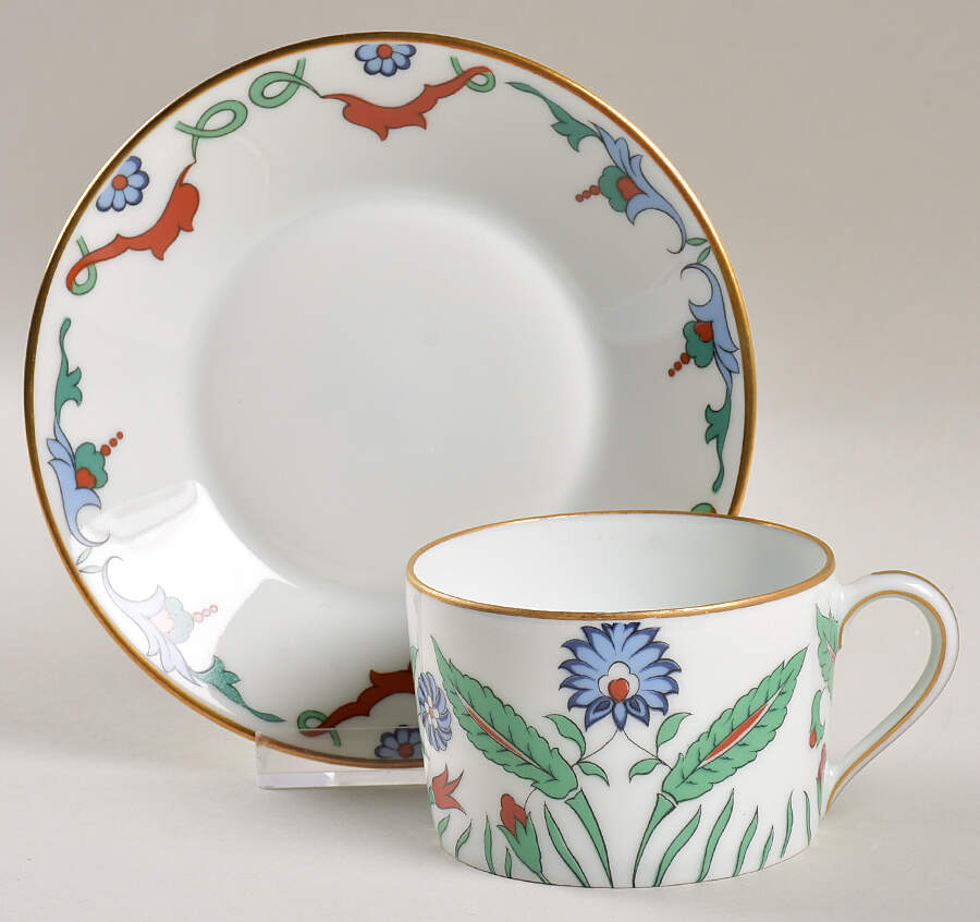 Art Persan Flat Cup & Saucer Set by Charles Field Haviland-1