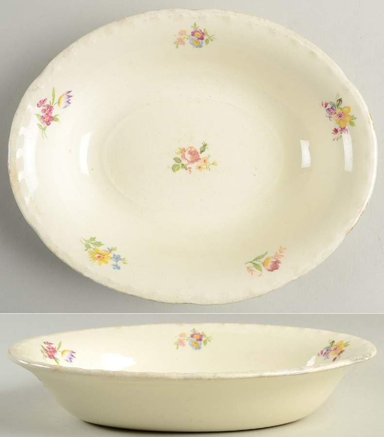 CRO225 9" Oval Vegetable Bowl by Crooksville-1