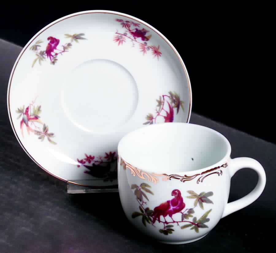Rutherford's Birds Flat Cup & Saucer Set by China (Made in China)-1