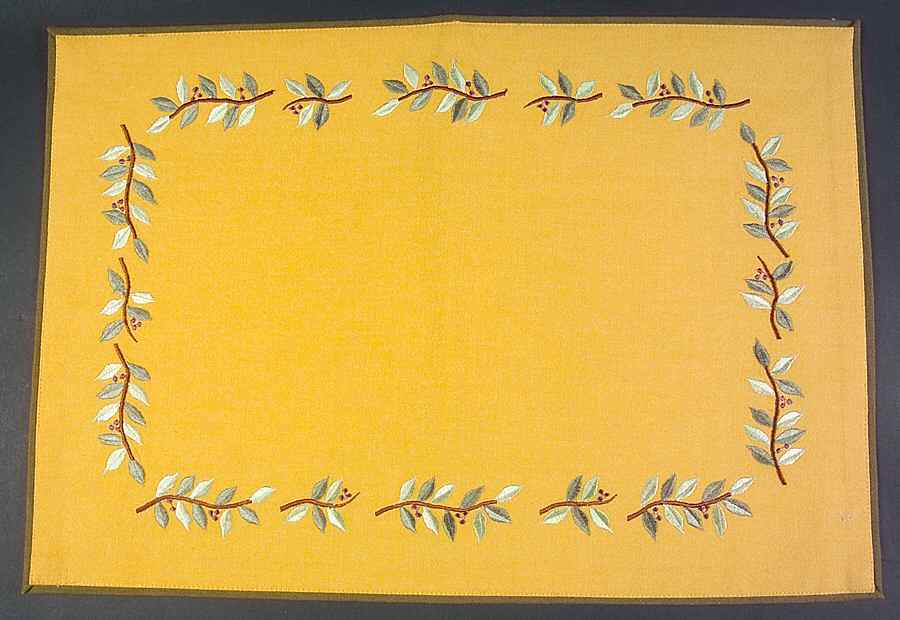 Brittany Cloth Placemat by Crate & Barrel-1