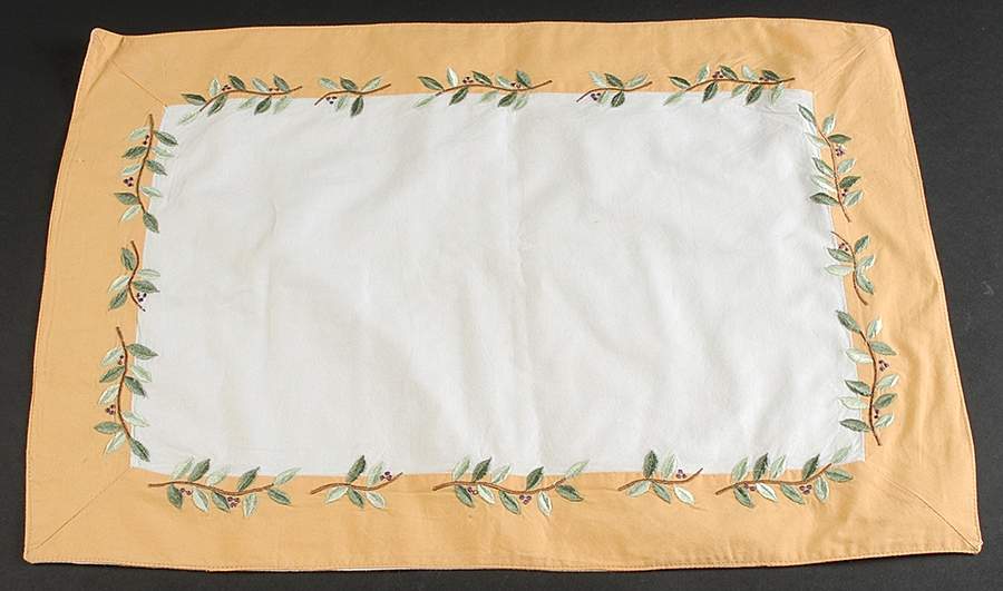 Brittany Cloth Placemat by Crate & Barrel-1