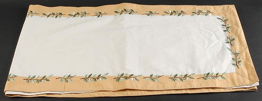 Brittany 14" X 108" Cloth Table Runner by Crate & Barrel-1