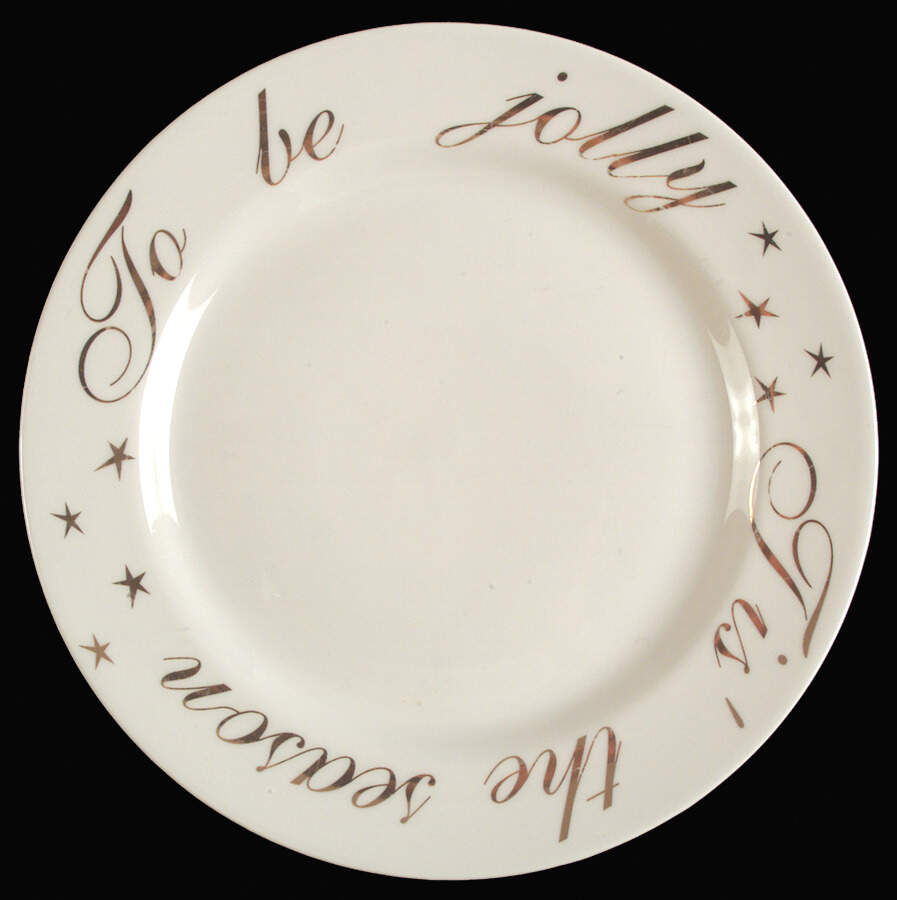 HOLIDAY GREETINGS Dinner Plate by CIPA-1