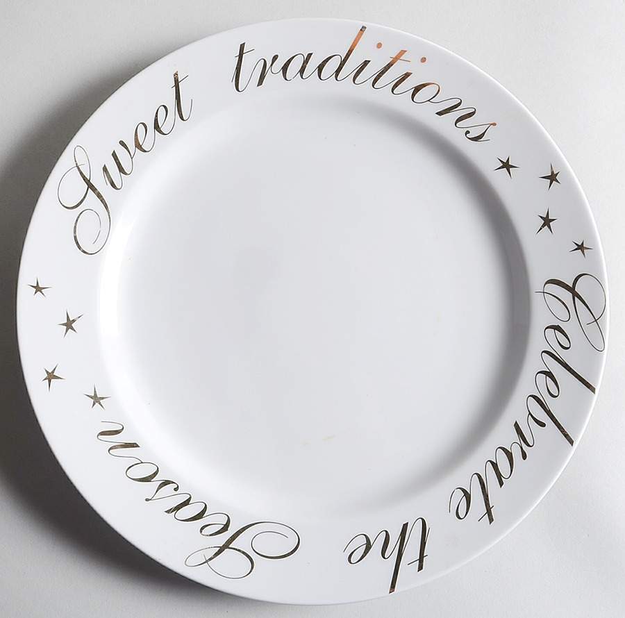 HOLIDAY GREETINGS 11" Chop Plate (Round Platter) by CIPA-1