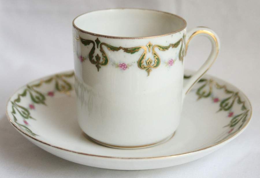 BWD915 Flat Demitasse Cup & Saucer Set by Bawo & Dotter-1