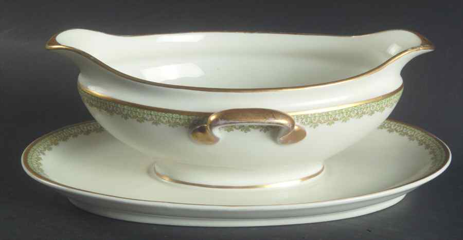 CHF844 Gravy Boat with Attached Underplate by Charles Field Haviland-1