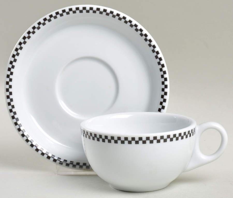 CBL35 Flat Cup & Saucer Set by Crate & Barrel-1