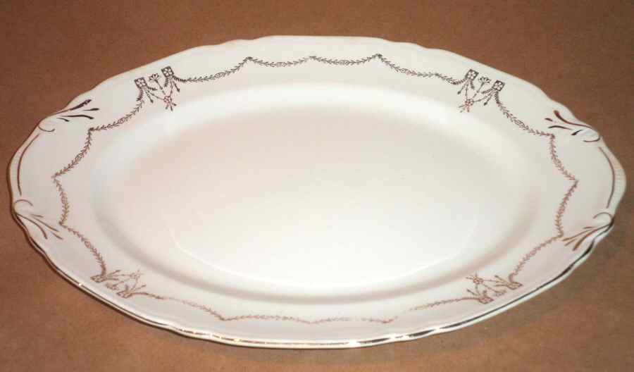 CRP118 11" Oval Serving Platter by Crown Potteries-1