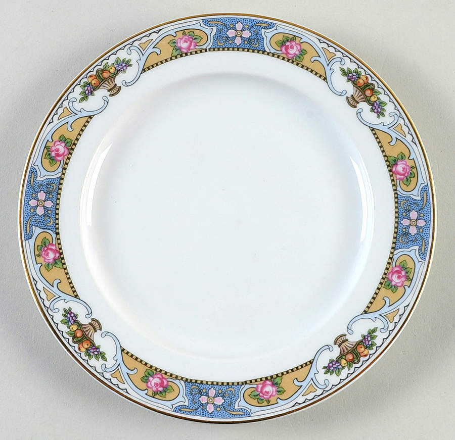 Rosari (Smooth, Fruit Basket, Blue) Salad Plate by Black Knight-1