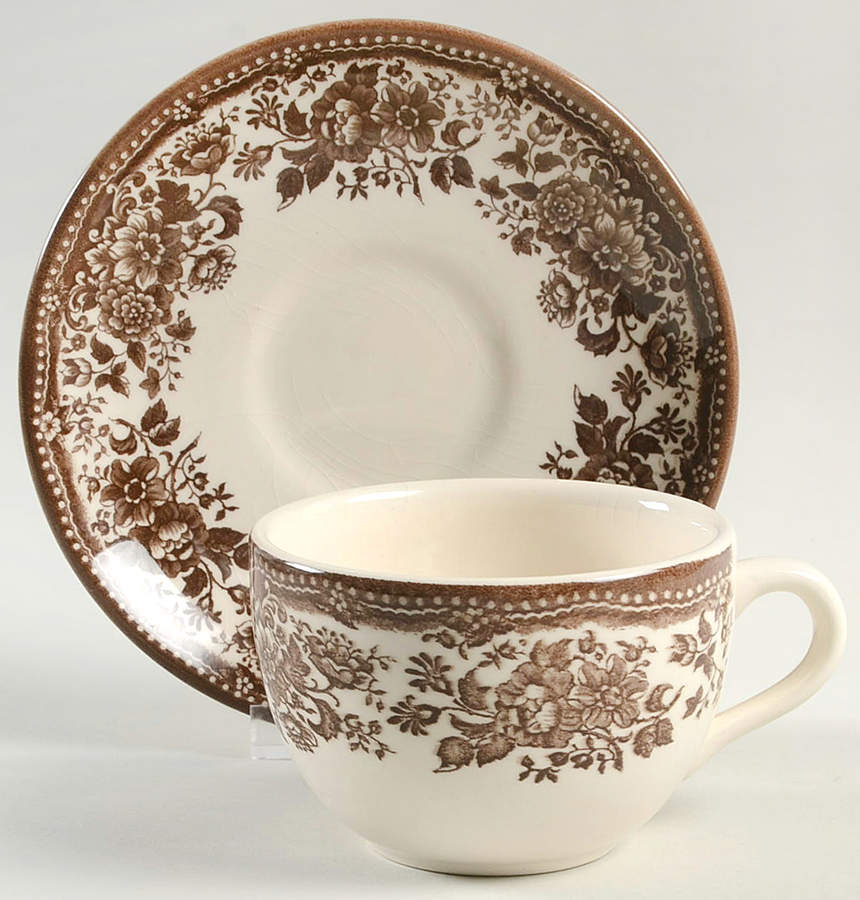 CYQ1 Flat Cup & Saucer Set by Claytan-1