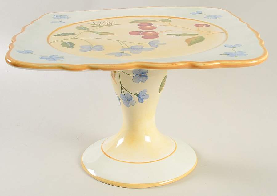 CWQ1 11" Diameter Square Pedestal Cake Stand by Capriware-1