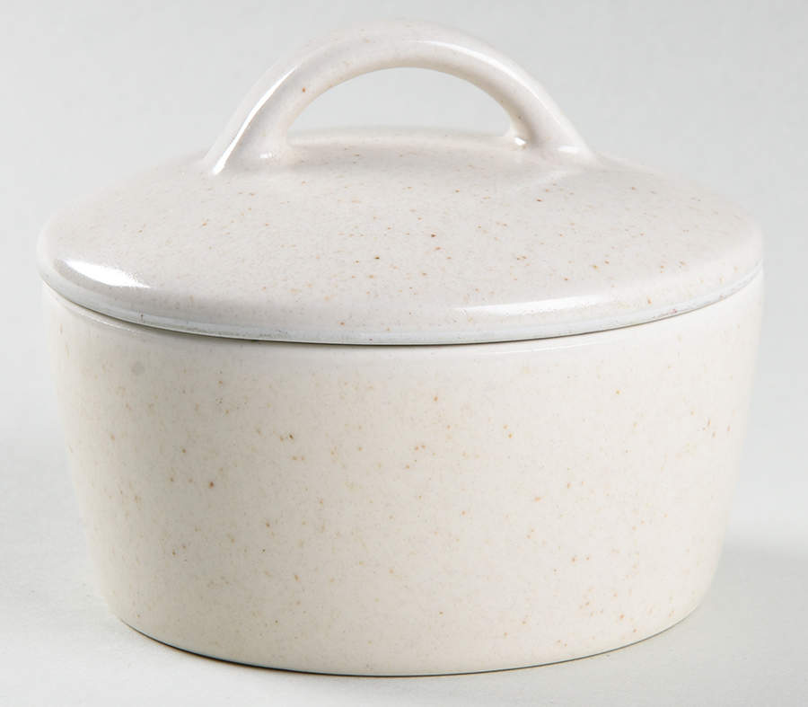Cargo Cream Sugar Bowl & Lid by Calvin Klein-1