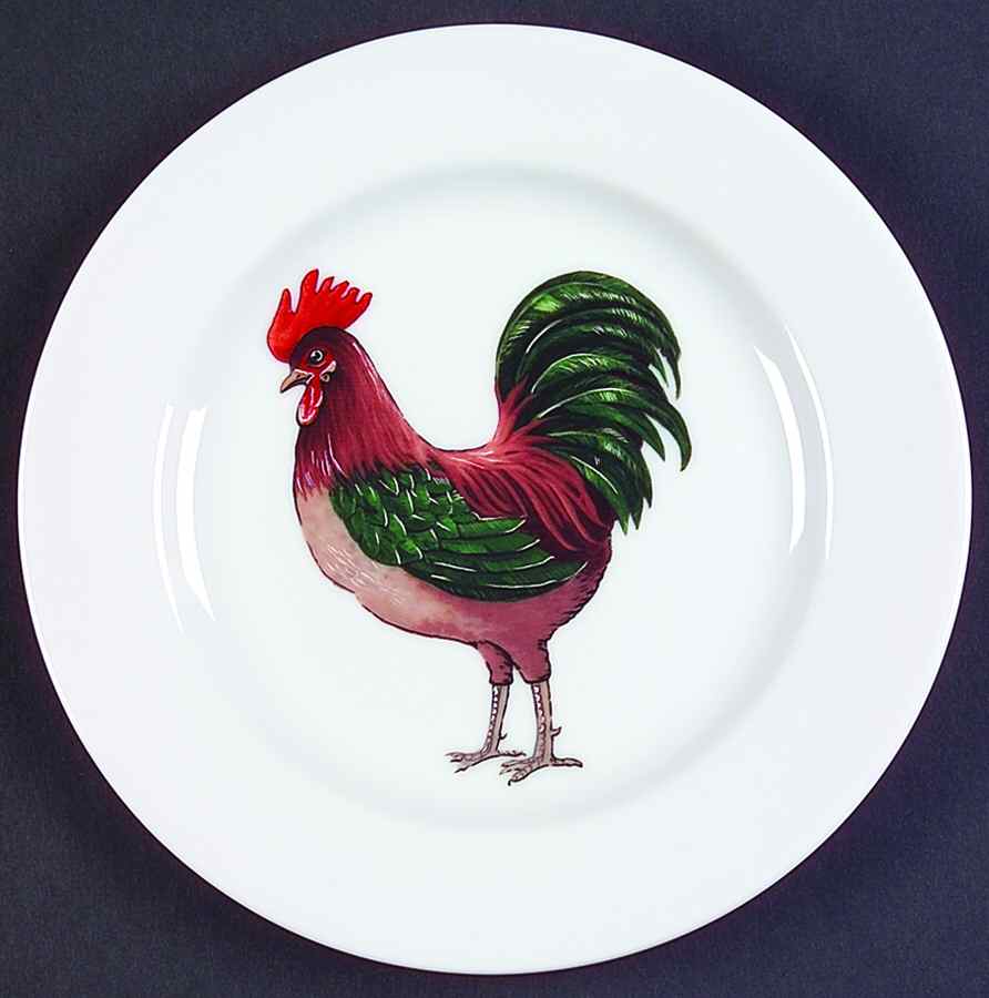 Rooster Salad Plate by BIA Cordon Bleu-1